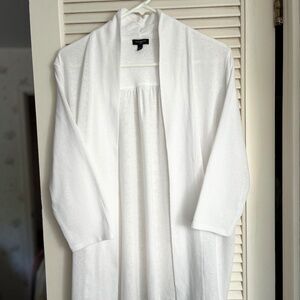 Talbots Lightweight Shawl Collar Open-Front Cardigan